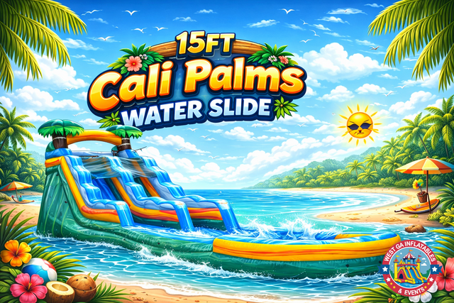 15ft Cali Palms Water Slide