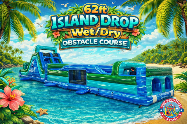62ft Island Drop Obstacle Course