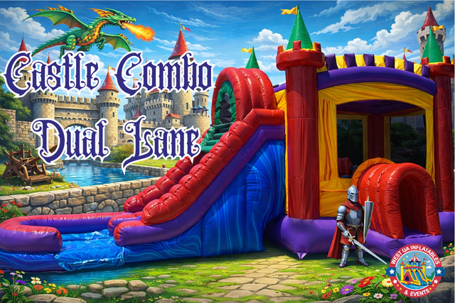 Castle Combo Dual Lane Dry Slide