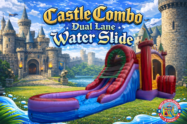Castle Combo Dual Lane Water Slide