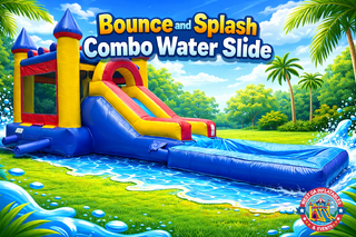 Bounce and Splash Combo Water Slide