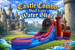 Castle Combo Dual Lane Water Slide