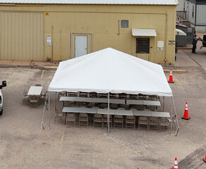 Frame Tent 20x 20 white 