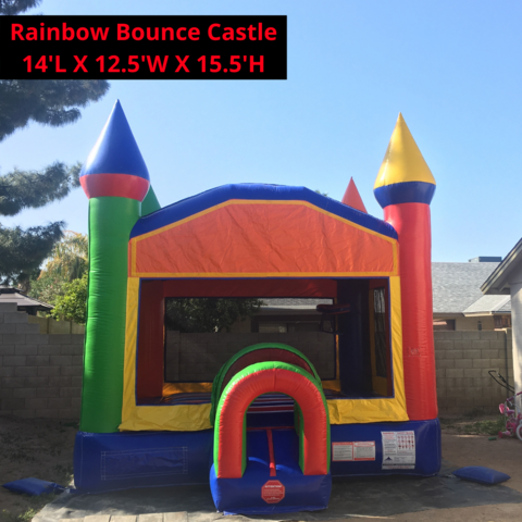 15' Foot Rainbow Bounce House