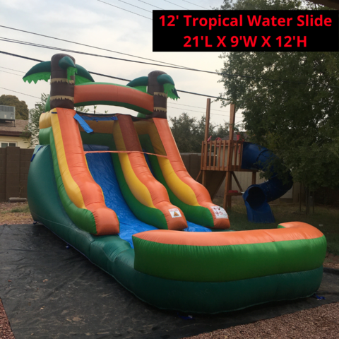 12' Foot Tropical Water Slide