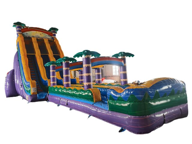 24ft Purple slide with slip n slide