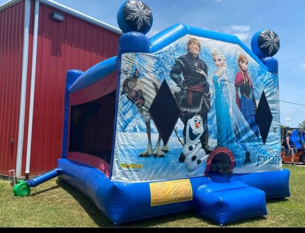 Frozen Bounce House with Slide Dry