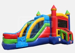 Xtra Large Dual Lane Castle Bounce House and Water Slide