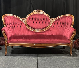 Red Antique Couch