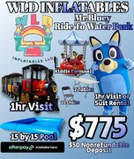Mr Bluey Ride To Waterpark 