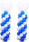 3 Color Balloon Columns 2pt