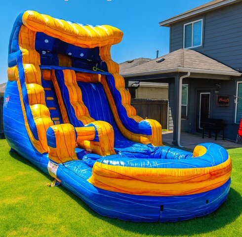 Lava splash waterslide