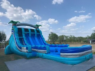 Triple Lane Water Slide