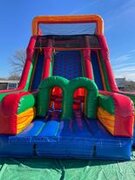 24FT CLIMB WALL DOUBLE LANE SLIDE