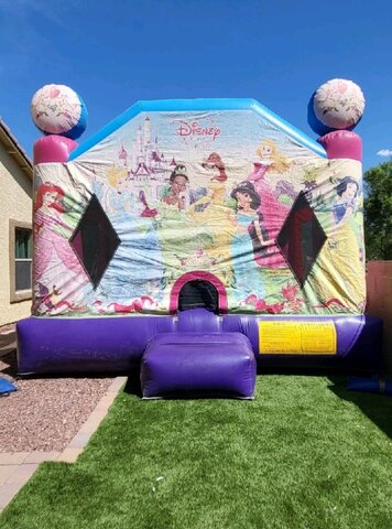 15' x 15' PINK AND PURPLE DIAMOND FRONT PRINCESS CASTLE