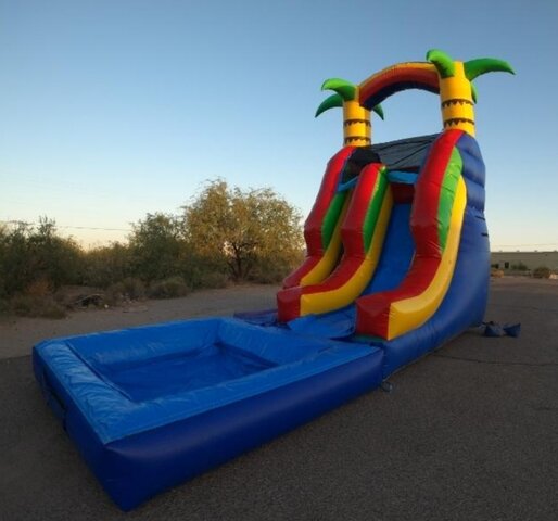 16 FT PINEAPPLE TROPICAL SLIDE