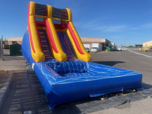 16 FT BLUE, YELLOW, RED SLIDE
