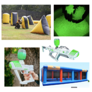GEL BLASTER WITH INFLATABLE ARENA NIGHT GAME