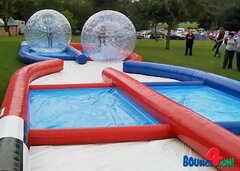 HUMAN HAMSTER BALLS WITH EXTREME TRACK