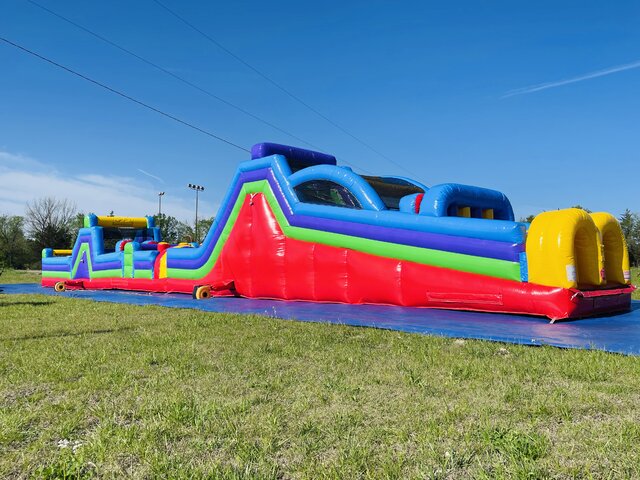 Obstacle Course Rental-85 Ft-Primary Colors