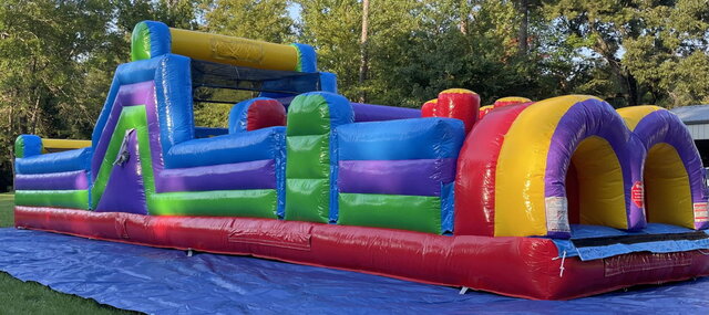 Obstacle Course Rental 40 Ft-Primary Colors