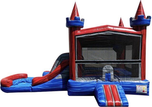 Red And Blue Marble Castle Combo