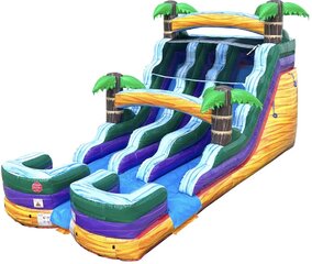 15ft Tropical Dual Lane Water Slide