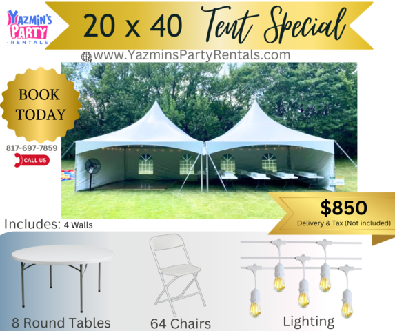 20 x 40 Tent Package