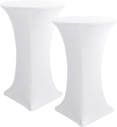 Cocktail Table Spandex White Linens