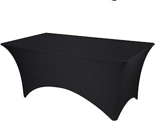 6ft Table - Black Linens (Spandex)