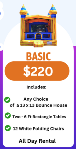 Basic Bounce House Party Package 