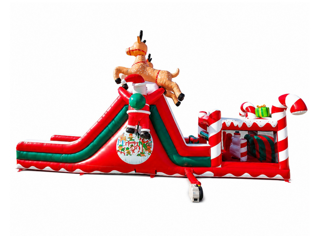 Christmas Obstacle Course Inflatable Rental