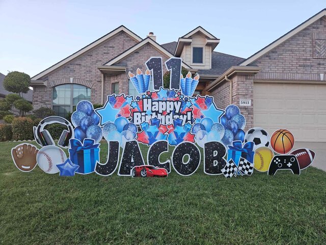 Birthday Yard Sign Display