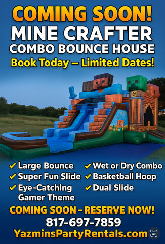 Minecrafter combo bounce house XL (Wet+dry)
