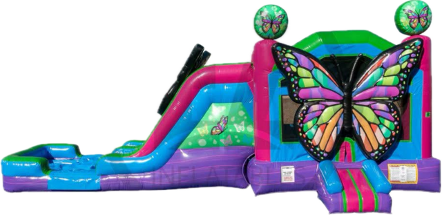Butterfly bounce house (Wet/Dry) double lane 