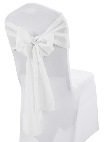 White chair Bow ( Sashes) 