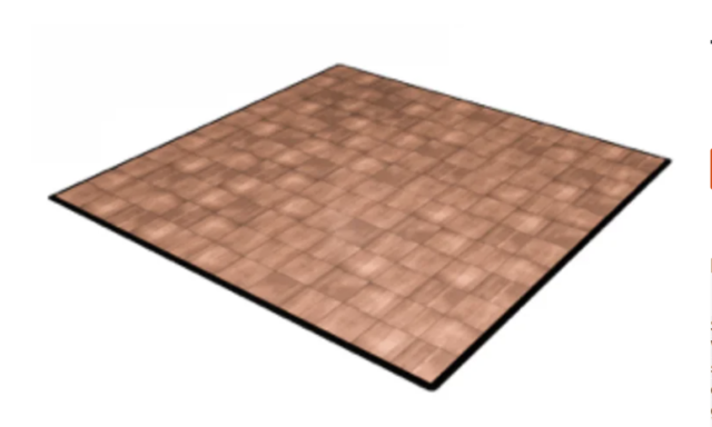 12 x 12 Dance Floor - Maple wood 