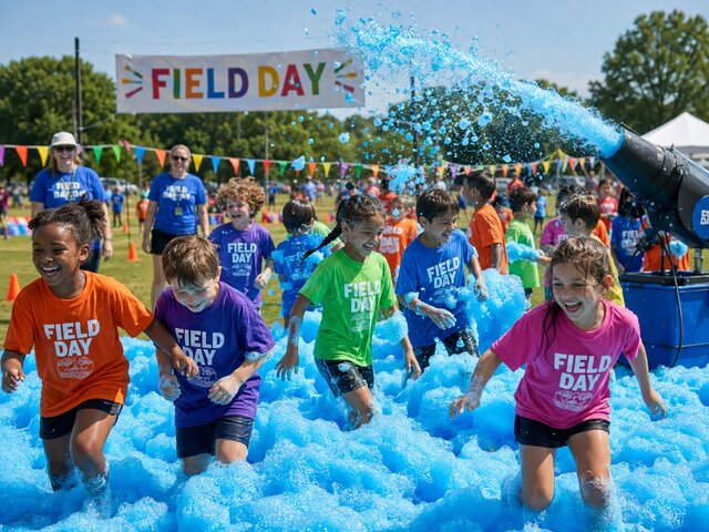 Blue Foam Party Solution