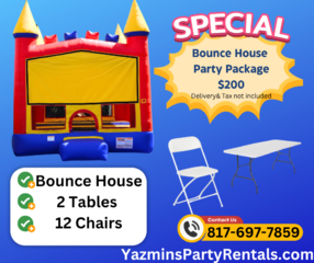 Colorful Bounce House Package 