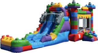 Lego Bounce house combo dual slide (wet/dry)