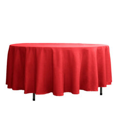 Red Round Table Linens