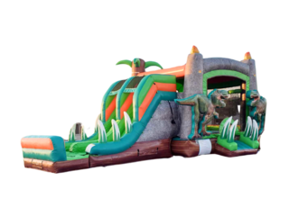 Dinosaur Bounce House (Dual Slide) XL  Wet or Dry 