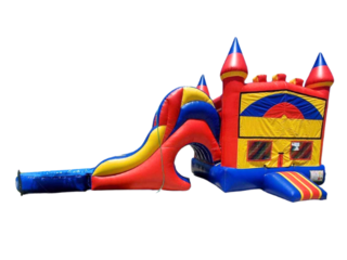 Colorful Combo Bounce House (Wet or Dry