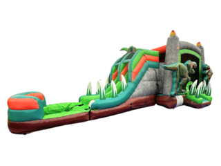 Dinosaur Bounce House (Dual Slide) XL  Wet or Dry 
