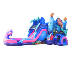 Mermaid Bounce House (Dual Slide) wet or dry 
