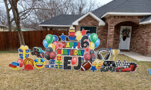 Happy Birthday Yard Signs - Colorful Theme