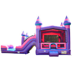 Purple Princess Castle (Dual slide) Wet or Dry