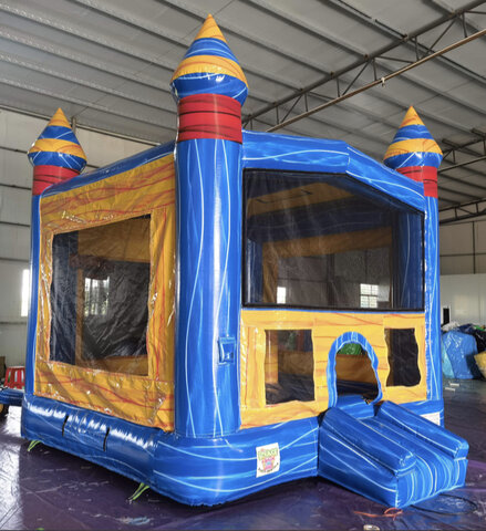 Standard Blue traditional bounce House 