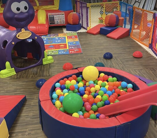 Toddler Soft play with star slide