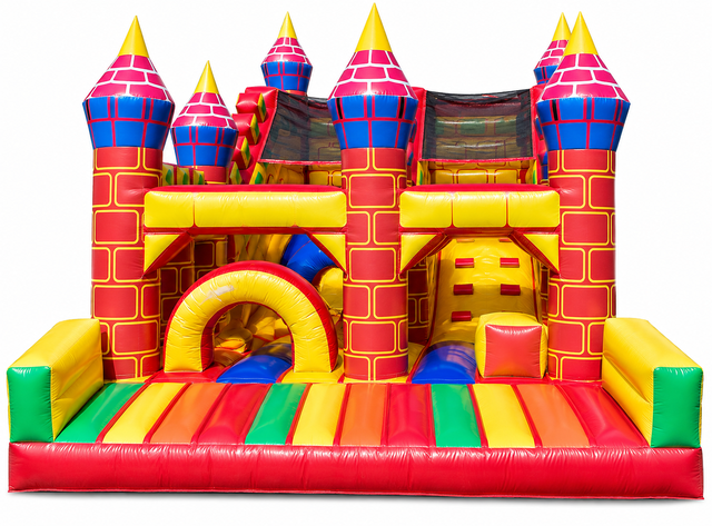 Enchanted Castle (Dry Only) W/ Obstacles and Slide)